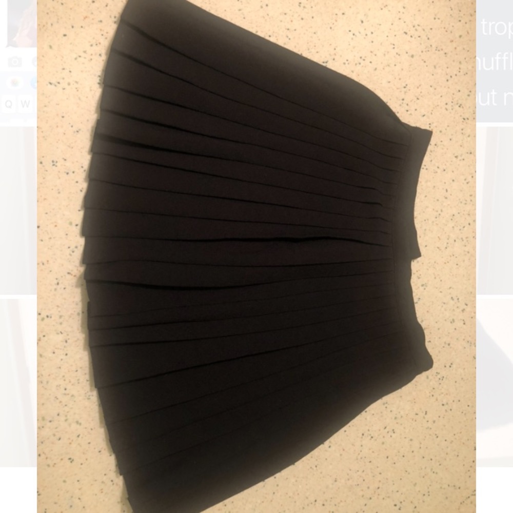 Black Pleated Skirt